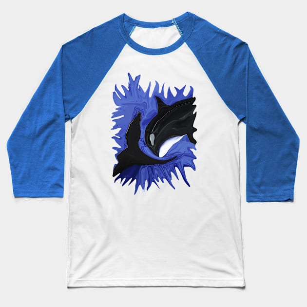 Orca's Graduation Baseball T-Shirt by distortionart